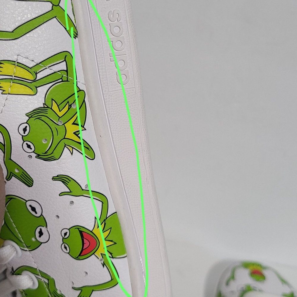 NEW Adidas Stan Smith Disney Kermit The Frog The Muppets Shoes FZ2707 Size 8 - Picture 10 of 10